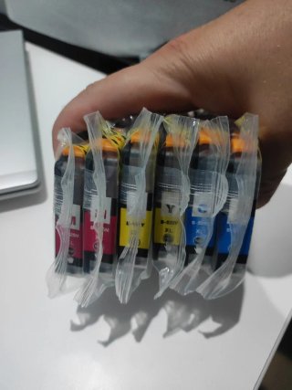 9 Cartuchos de Tinta compatible brother