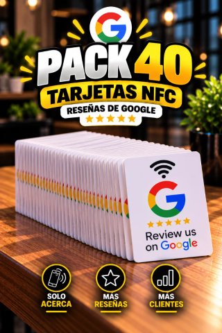 Pack 40 Tarjetas NFC Fisicas Reseñas