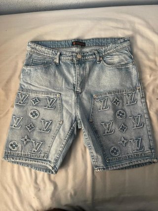 Pantalón tejano Louis Vuitton azul
