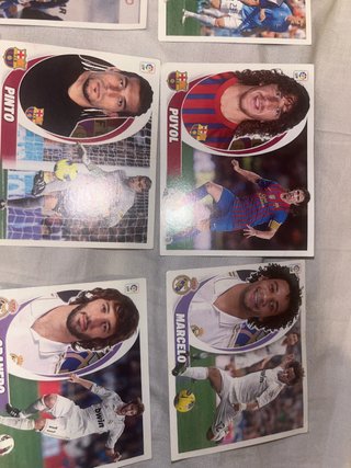 Cartas La Liga 2012 Puyol y Marcelo