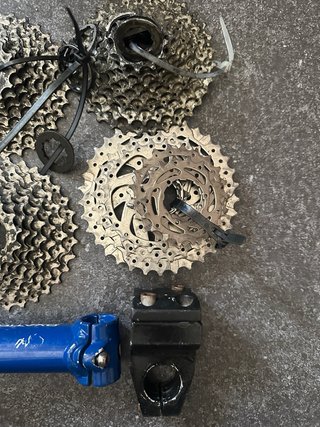 Lote piñoneras y potencias MTB