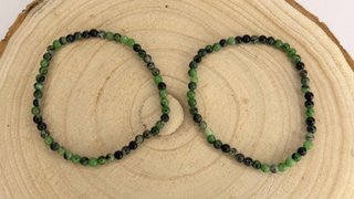 Pulsera Fucsita y Rubí Natural 4mm