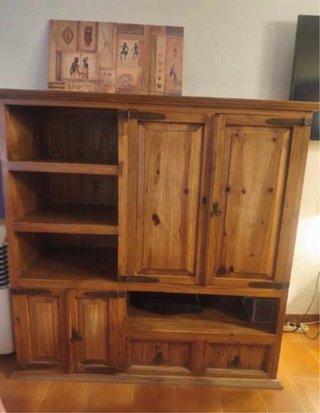 Mueble de Salón Rústico de Madera