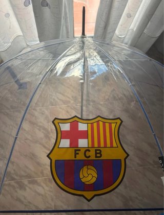 Paraguas Transparente FC Barcelona Nuevo