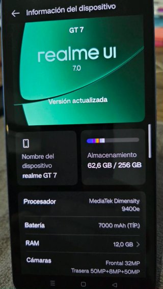 OPORTUNIDAD, REALME GT 7 AZUL.