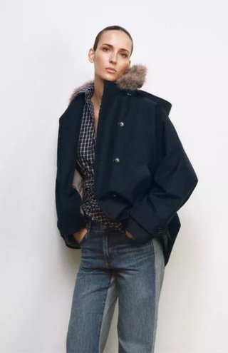 Trench Zara ZW Collection tipo Barbour