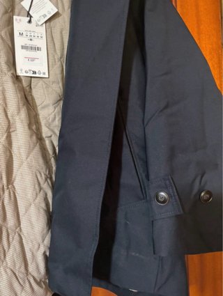 Trench Zara ZW Collection tipo Barbour