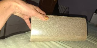 Bolso de fiesta dorado