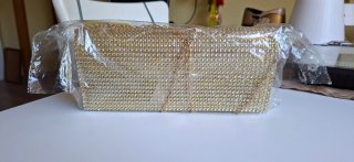 Bolso de fiesta dorado