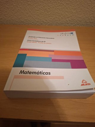 Libro matemáticas - Prueba acceso grado medio