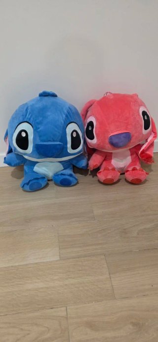 Peluche Stitch y Ángel Disney