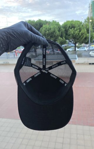 Gorra AMIRI Stars MA Negra con Logo Rojo