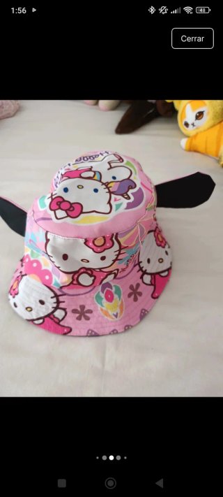 Gorro Hello Kitty Niña Rosa