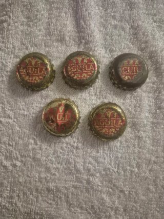Lotto 5 Tazze da Birra Águila Antiche