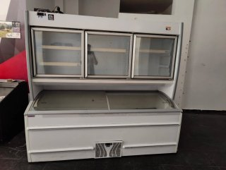 Congelador expositor refrigerado doble