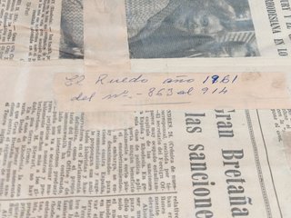 Tauromaquia.Revista El Ruedo 1961. Año completo.