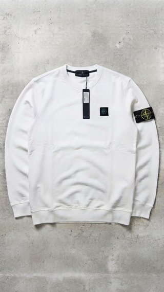 Felpa Stone Island Bianca Nuova