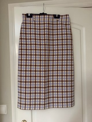 Falda midi Zara cuadros Talla M