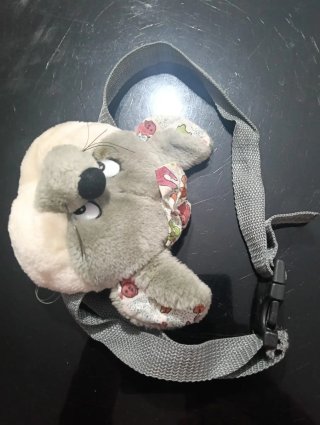 Bolso peluche niña ratón