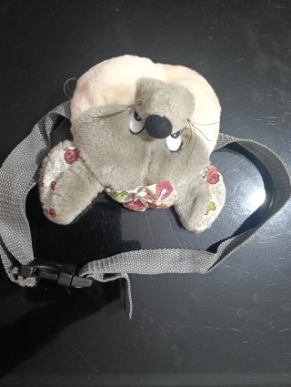 Bolso peluche niña ratón