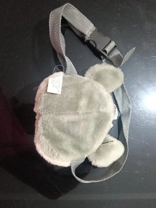 Bolso peluche niña ratón