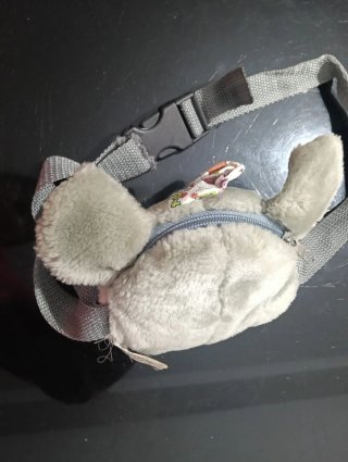 Bolso peluche niña ratón