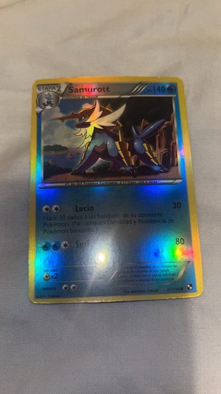 Carta Pokémon Samurott Etapa 2 Holo