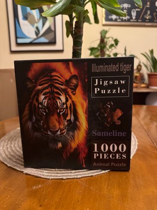 Puzzle Illuminated tiger 1000 piezas