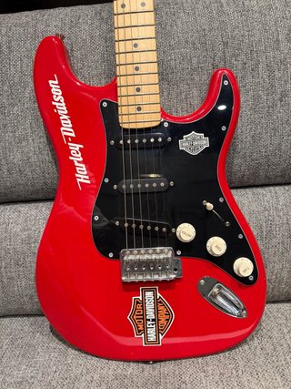 Chitarra Elettrica Harley Davidson Rossa