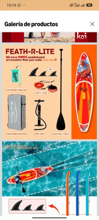 Tabla Paddle Surf Koi nueva a estrenar en caja