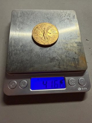 Moneda de Oro 50 Pesos Mexicanos 1947