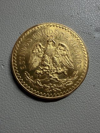 Moneda de Oro 50 Pesos Mexicanos 1947
