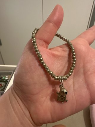 Bracciale campanella e tartaruga argento indiano
