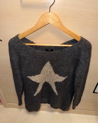 Jersey gris vintage estrella