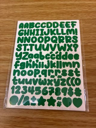 Adesivi Alfabeto Numerico
