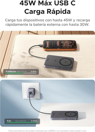 UGREEN PB579 PowerBank MagFlow Qi2 25W 10000mAh45W