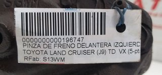 PINZA DE FRENO DELANTERA IZQUIERDA TOYOTA LAND CRUISER (J9) TD  VX (5-ptas.) (KZJ95)