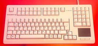 Teclado USB Cherry G80-11900 blanco
