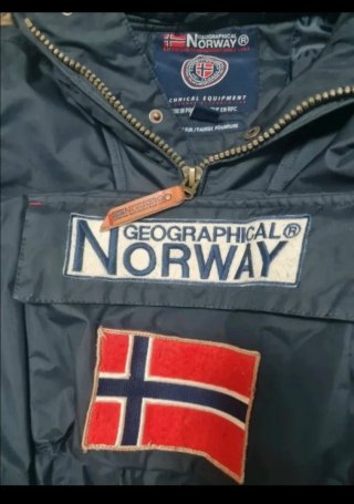 Abrigo Geographical Norway Azul