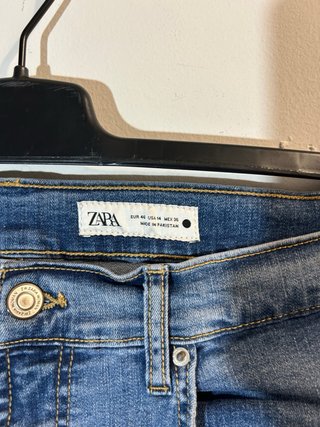 Pantalón Casual vaquero Zara azul talla 46