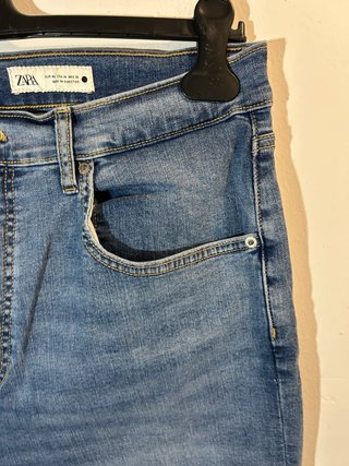 Pantalón Casual vaquero Zara azul talla 46