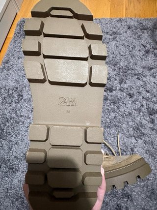 Botas militares Zara beige