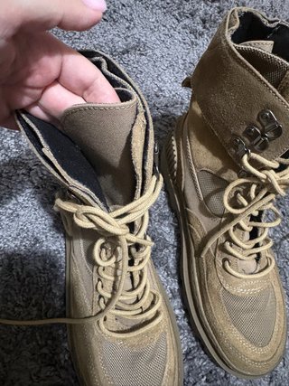 Botas militares Zara beige