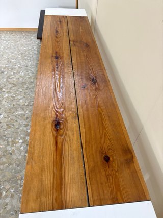 Entradita de diseño madera y blanco