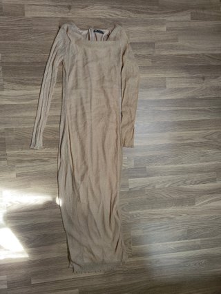 Vestido largo brillante / metalizado