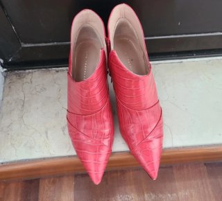 Botines Zara Rojos Talla 38
