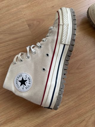 Converse All Star Botas Suela Alta Beige