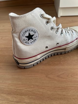 Converse All Star Botas Suela Alta Beige