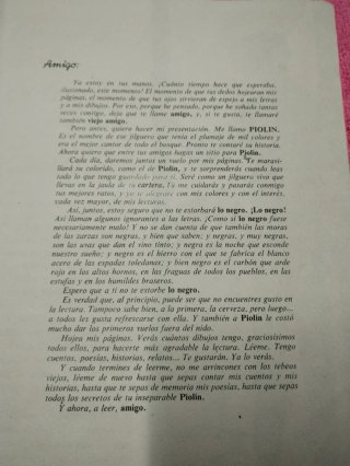 Libro lectura escolar primaria Piolin