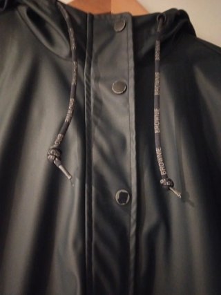 Impermeable Brownie Negro Talla M